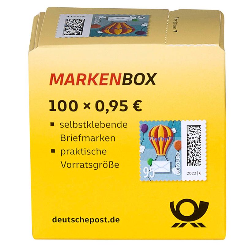 100 Stück Selbstklebend 0,95€ 0,95 EUR 95 Cent Briefmarken Markenbox - 5% RABATT